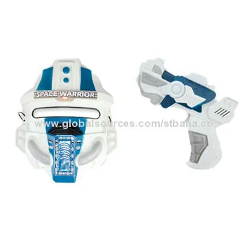 Space Toy Guns with Light, Made of Plastic