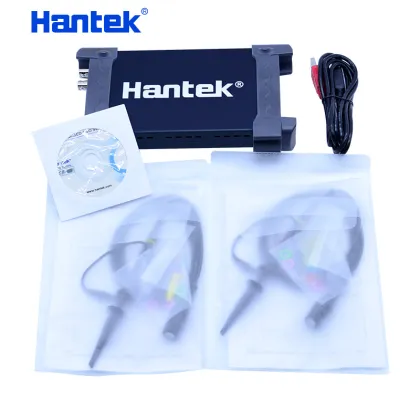 Hantek PC 2 Channels portable oscilloscope 20MHz-200MHz 48MS/s-250MSa/s Oscilloscope USB 2.0 6002BE series Support Win 7/8/10/NT
