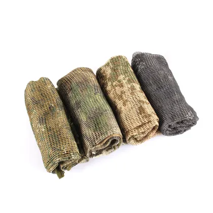 Tactical Camouflage Large Mesh Scarf - Sunscreen and Style