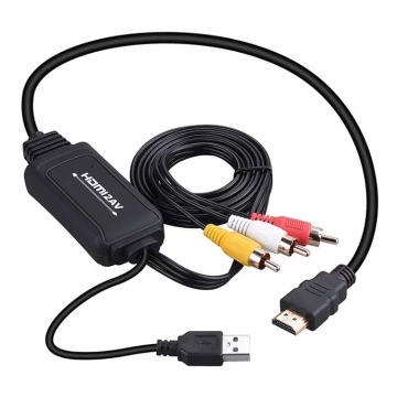 Factory Direct HDMI do AV RCA Converter: Obsługuje 1080p cyfrowy analogowy kompozytowy konwersja wideo