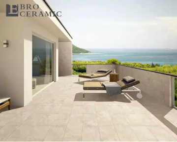 2cm Travertine Outdoor Paver Flooring Porcelain Tiles EB26618