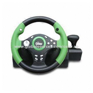 Wireless Fighting Vibration Racing Wheel, Compatible with All XBox Racing Games