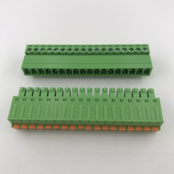 3.81mm pitch 18 pin spring plug-in terminal block