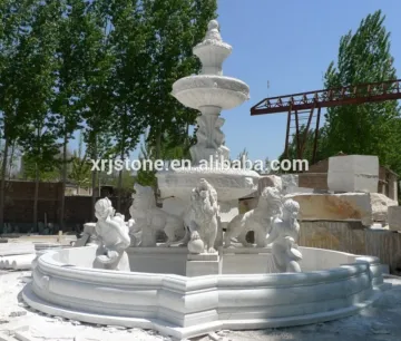 Stone fountain outdoor wall fountain with lion