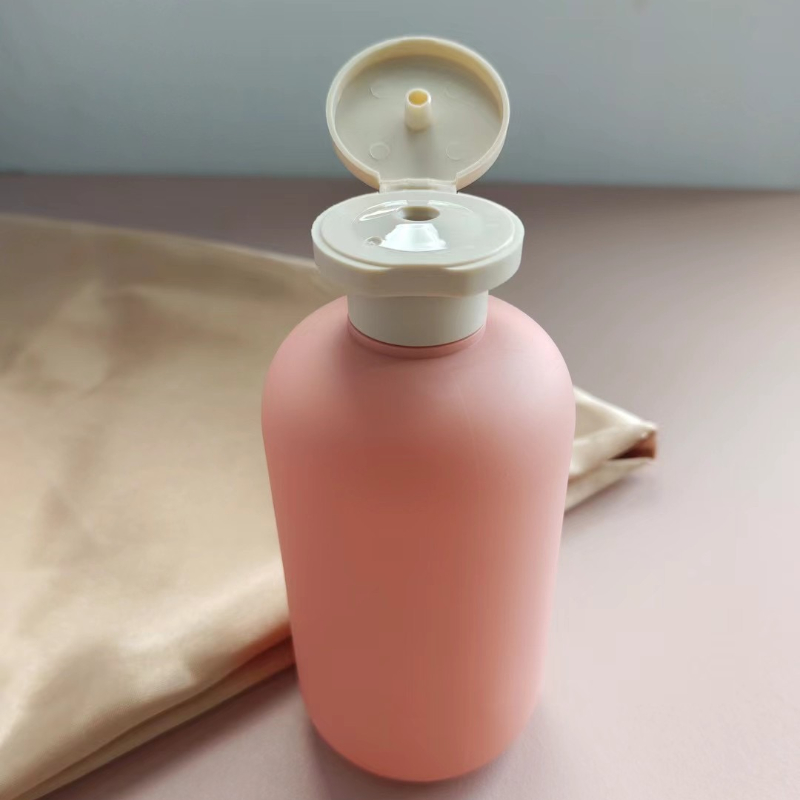 HDPE matte finished plastic shampoo lotion bottle