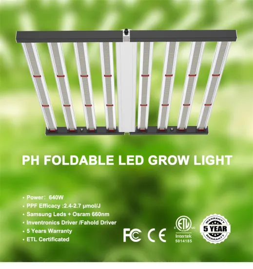 Hydroponic Plant Foldable Grow Light 640W