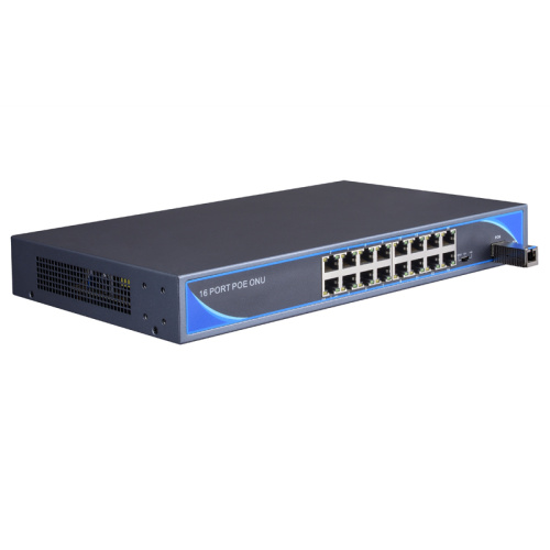 Industrial Grade Metal Case Outdoor 16FE POE ONU