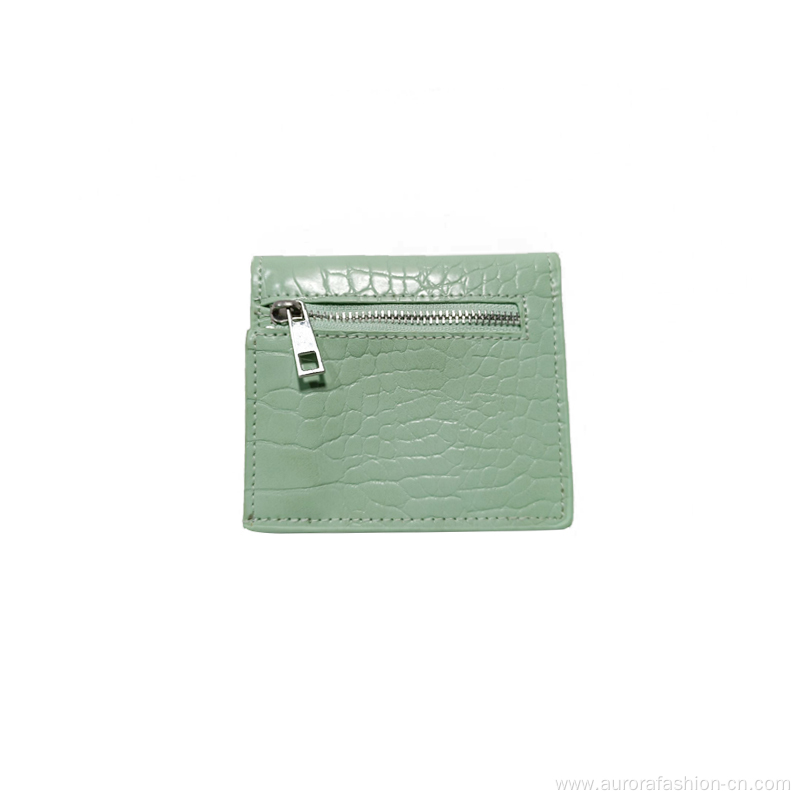 Small Light Green Female Wallet