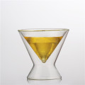 Tasse en verre à double paroi en borosilicate résistant à la chaleur