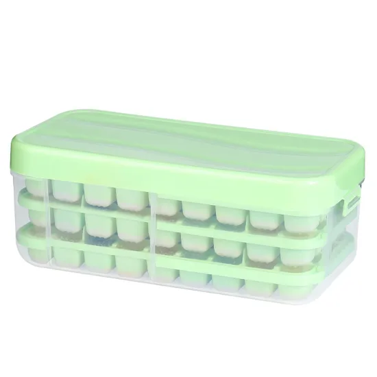 Custom BPA-Free Durable Silicone Ice Cube Tray with Lid for Wholesale