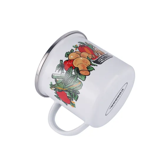 Enamel Ceramic Cup Tea Cup Coffee Mugs with Decal