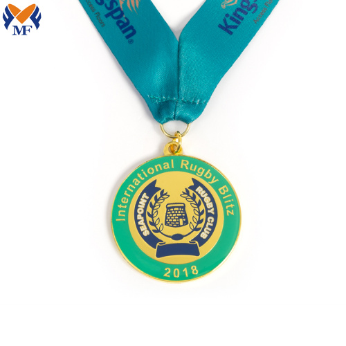 高級デザインインターナショナルクラブラグビークラブメダル