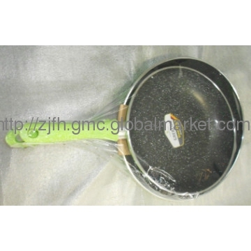 Aluminum fry pan with Greblon marble coating