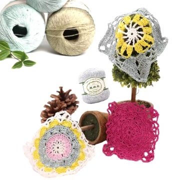 Wholesale Organic Yarns: Natural Plant, Linen, and Sequin Fibers