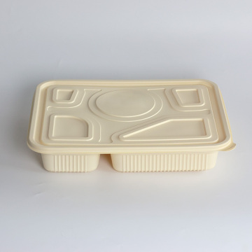 Corn Starch Biodegradable Disposable Lunch Box, 500ml, for Chinese Food