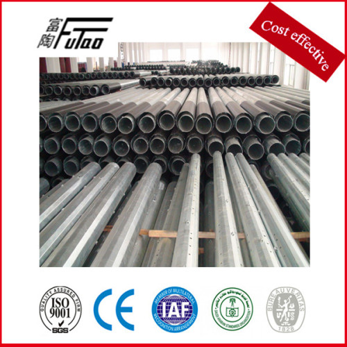 Galvanized Steel Electric Pole Design For Electrical Power Transmission