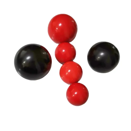 Factory Selling Mechanical Round Black Red Shiny Bakelite Ball Knobs Plastic Control Knob