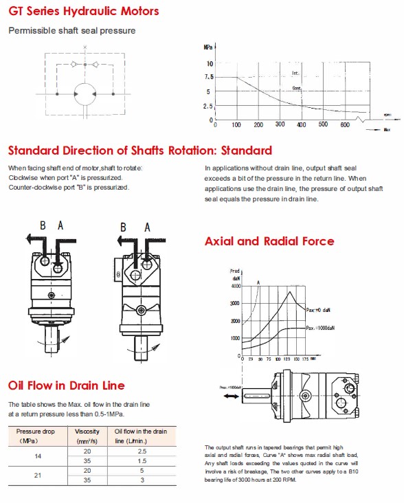 GT Series Hydraulic Motors