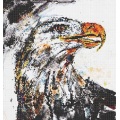 Peinture à l&#39;huile sur carreaux de mosaïque de verre Animal Eagle