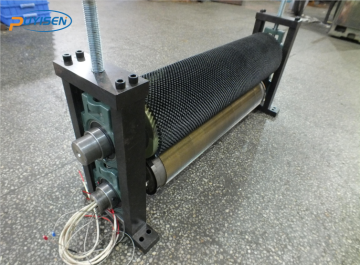 Desiccant heating and punching rack