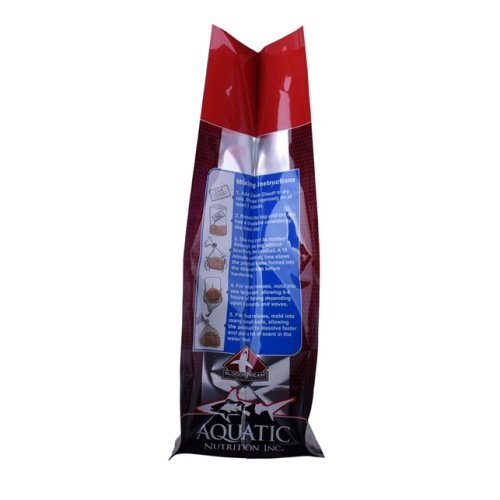 Gedrukte 3 kg Pet Food Bag met vierkante bodem