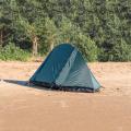 1.7 kg de montañismo verde Trekking doble carpa