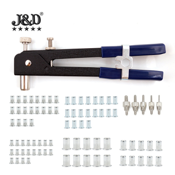 Hand Rivet Machine Kit: Heavy-Duty Manual Rivet Nut Gun Set M3-M8 for Car and Home Riveting
