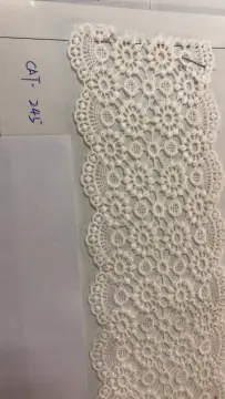 Multiple Round Flowers Trims Polyester Embroider Fabric