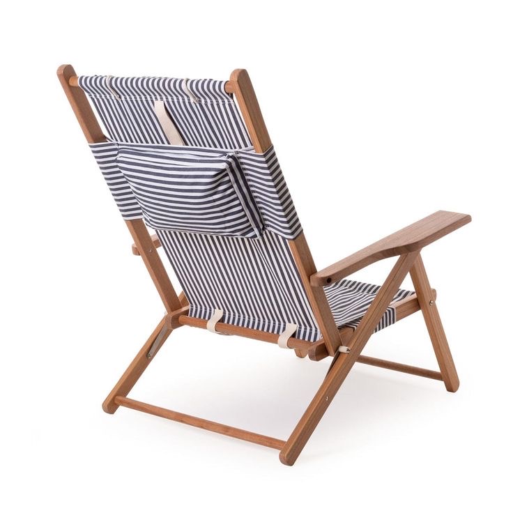 Wholesale Portable Folding Aluminum Beach Lounge Chair Stripes Backpack Beach Chair