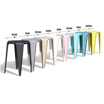 Modern PP Stackable High Chair for Living Room or Outdoor Use