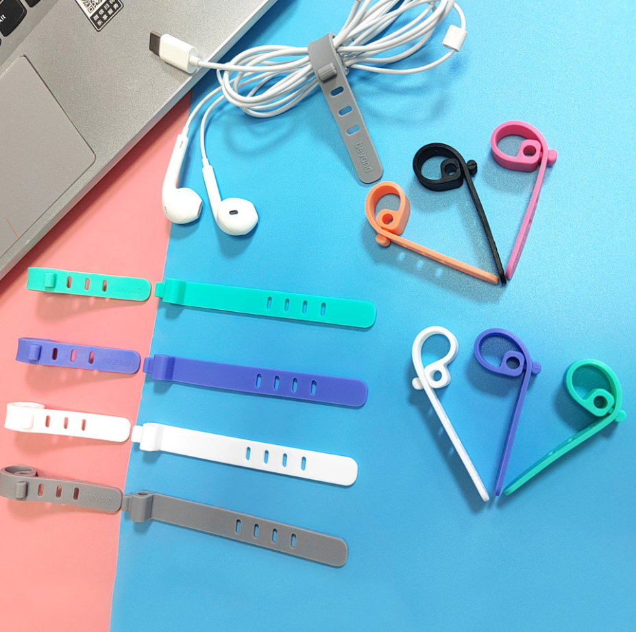 Silicone Cable Winder Bag Ties Clip