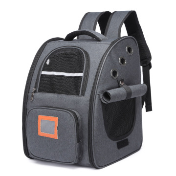 Wholesale Custom Nylon Pet Backpack with Large Capacity, Zipper Closure, Breathable and Foldable