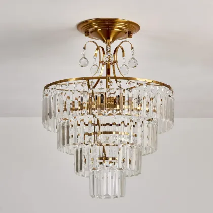 Crystal bar LED light bulb ceiling lamp