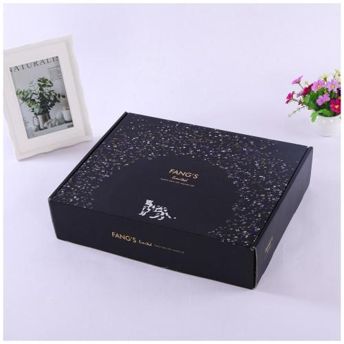 Black Corrugated Clothing General Transport Box Packaging