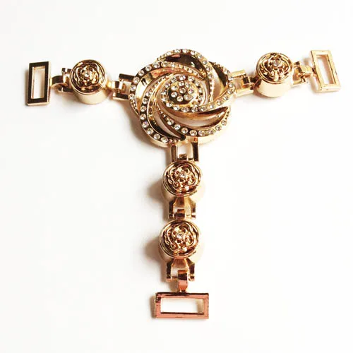 Flowers Design T-Strap Sandal Trims