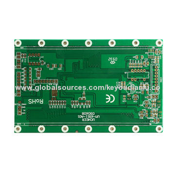 2-layer PCB Board with UL Mark, HAL Lead-free and 1oz Finish Copper Thickness