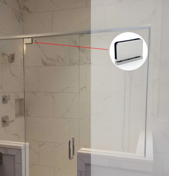 Shower hinge for swimming pool