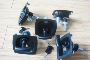 Black Steel Cabinet T-bar Door Handle Lock