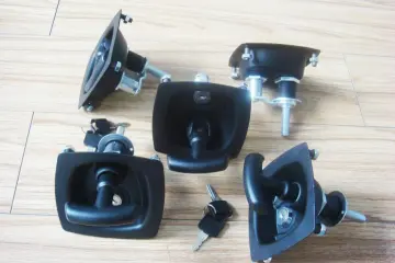 Black Steel Cabinet T-bar Door Handle Lock