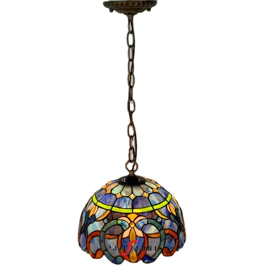 Sensmuel China Factory: Wholesale European Vintage Stained Glass Tiffany Style Pendant Hanging Lamps