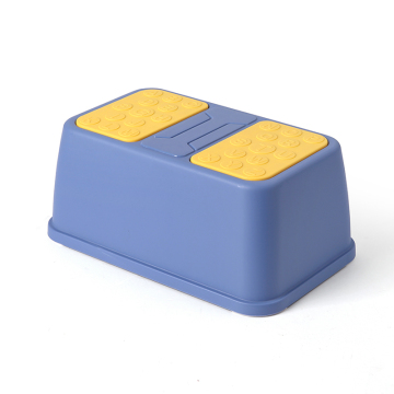 Portable Non-slip Plastic Two-Step Ladder Stool for Children's Bathroom