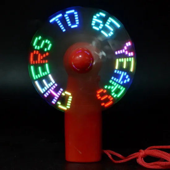 Customizable Mini LED Display Fan: Portable, Programmable, and Battery-Powered Handheld Electric Fan