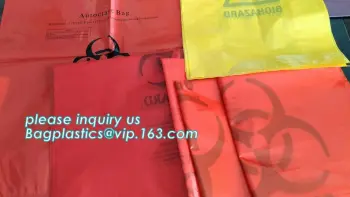 Extra large capacity biohazard drawtape trash bag interleaf coreless roll plastic garbage bag for hospital use, Industrial waste
