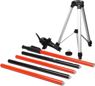 Telescoping Laser Level Support Pole with Tripod and Mount for Rotary and Line Lasers: Enhancing Precision in Construction and Measurement