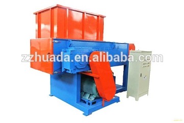 scrap plastic wood tire shredder, hydraulic two shaft shredder