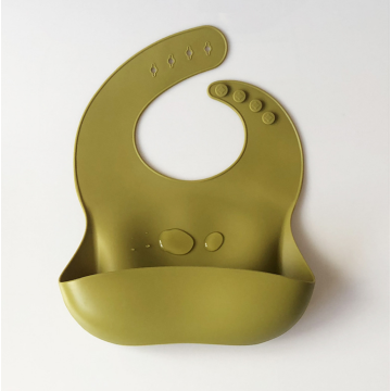 BPA Free Silicone Solid Color Baby Bib