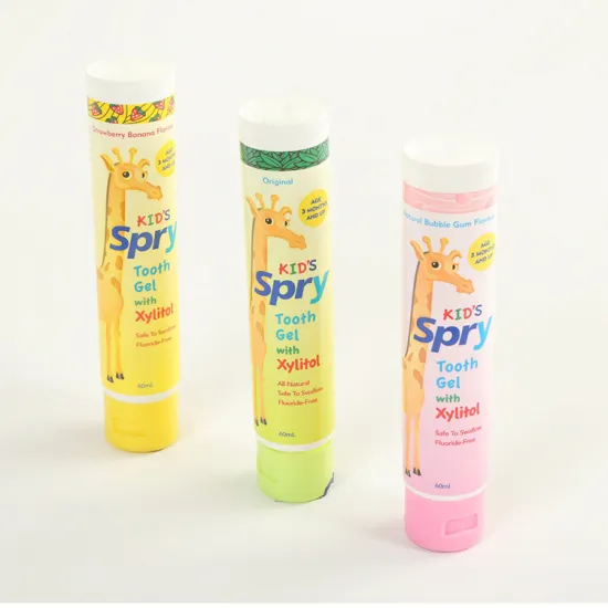 Competive price empty hotel customize tooth gel tube toothpaste packaging tube for cosmetic