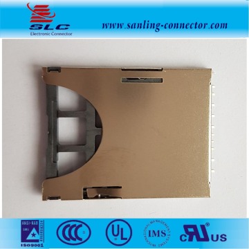 micro pcb SD push sim card connector