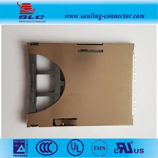 micro pcb SD push sim card connector