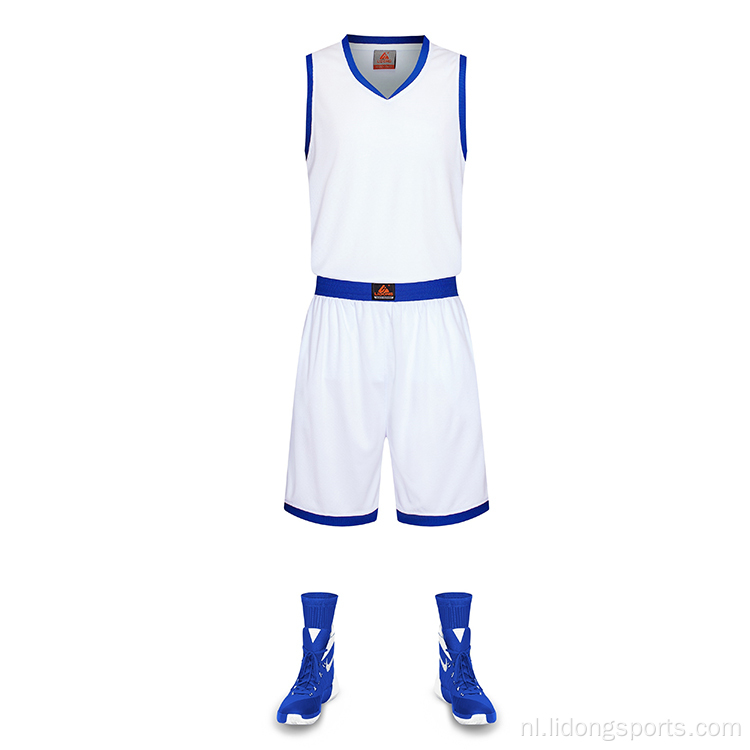 Nieuw ontwerp goedkope aangepaste basketball jerseys uniformen